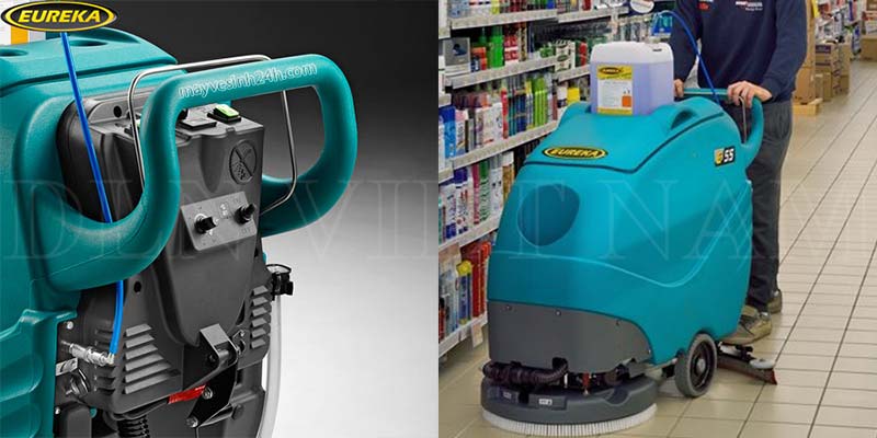 Hệ thống pha hóa chất tự động của máy chà sàn liên hợp Eureka E55