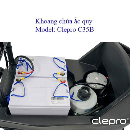 Máy chà sàn liên hợp Clepro C35B dùng ắc quy