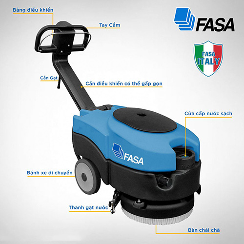 Tổng quan về máy chà sàn liên hợp Fasa A1 36E