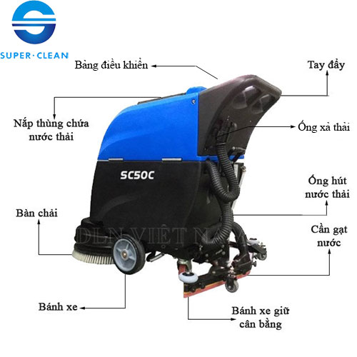Tổng quan về máy chà sàn liên hợp Supper Clean SC 50C