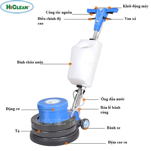 Tổng quan về máy chà sàn tạ Hiclean HC 17