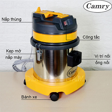 Phụ kiện chuẩn của máy hút bụi công nghiệp Camry BF 570:      