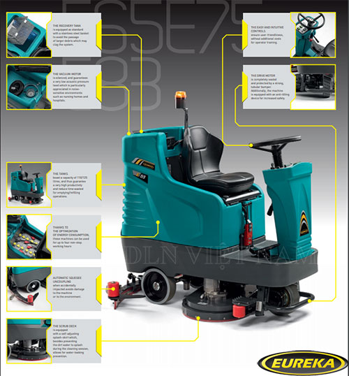 Tổng quan về máy chà sàn liên hợp Eureka E83