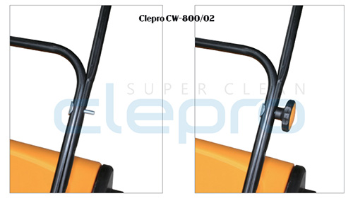 Tay điều khiển xe quét rác đẩy tay Clepro CW 800/02